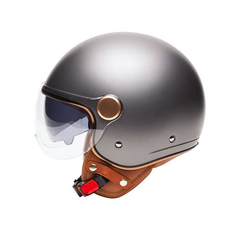 CASQUE JET VINTAGE GRASSE MÂRKÖ Titanium mat XL