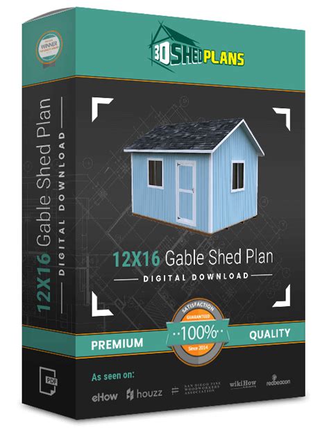 Diy X Gable Storage Shed Plan Single Door Dshedplans