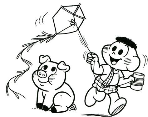 Desenho Do Cascao Para Colorir