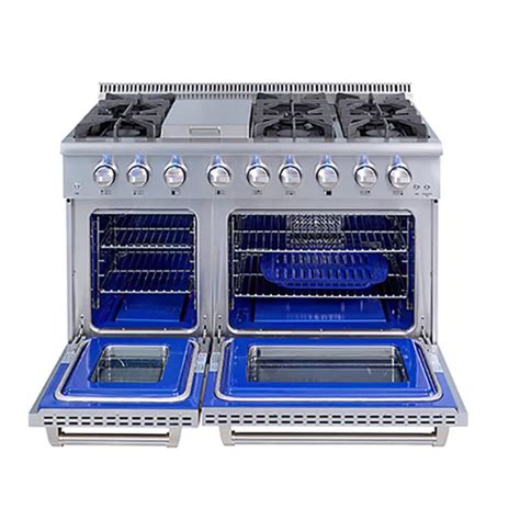 48-inch Double Oven Gas Ranges With 6 Burners — Oven And Beyond