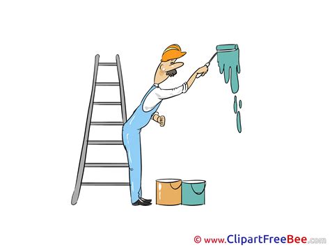 Painter Ladder Free Illustration Download