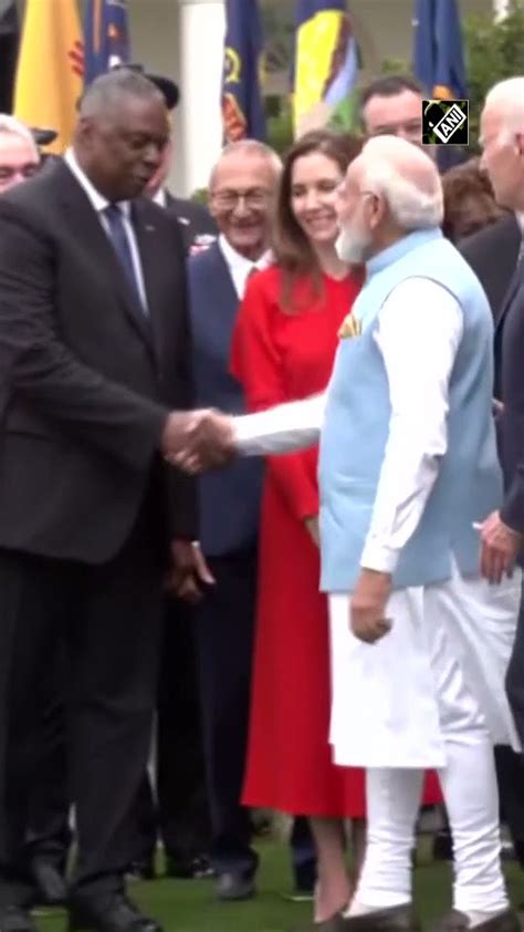 Indian Us High Level Delegations At The White House Welcome Pm Modi