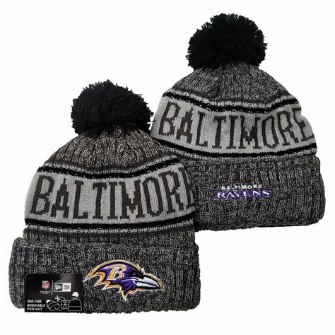 Buy Nfl Baltimore Ravens Knit Beanie Cap 60692 Online Hats Kickscn