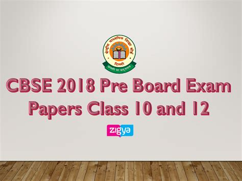 Importance Of Pre Board Exam Cbse Board Exam