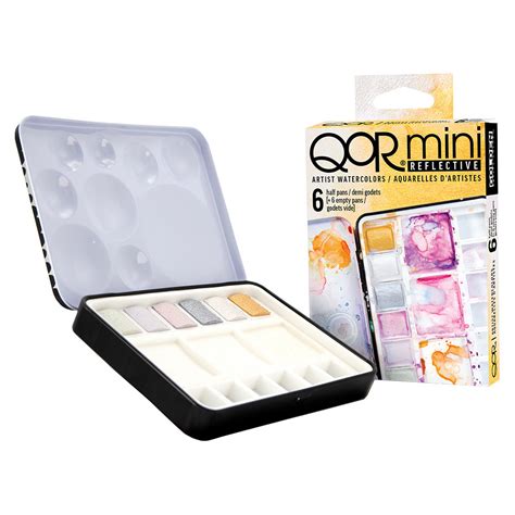 Departments Qor Mini Reflective Artist Watercolors Half Pan Set