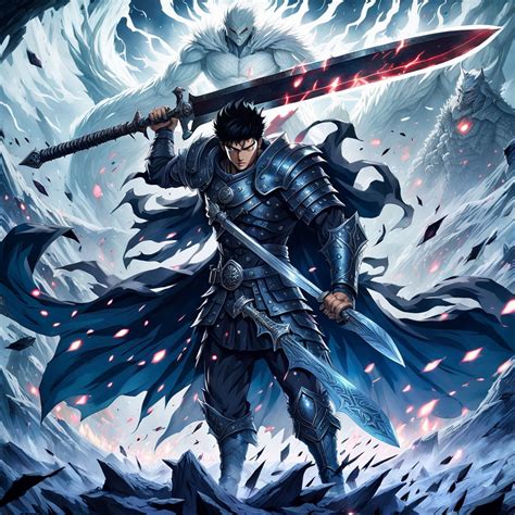 Guts from Berserk in anime style by Тимофей - Playground