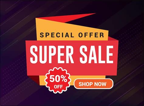 Premium Vector Super Sale Banner Template Design Up To Off Limited