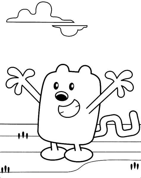 Wubbzy Smiling Coloring Page - Free Printable Coloring Pages