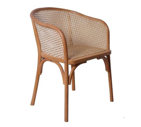 Barrel Back Cane Dining Armchair Pottery Barn