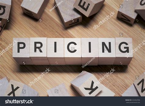 Pricing Word Written Wooden Cube Stock Photo 525452596 Shutterstock