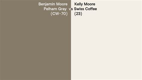 Benjamin Moore Pelham Gray Cw Vs Kelly Moore Swiss Coffee