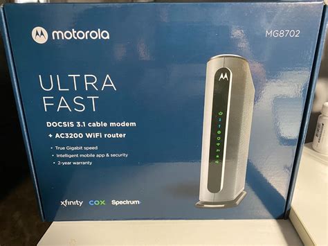 Motorola Mg8702 Docsis 31 Cable Modem Ac3200 Wi Fi Router Ebay