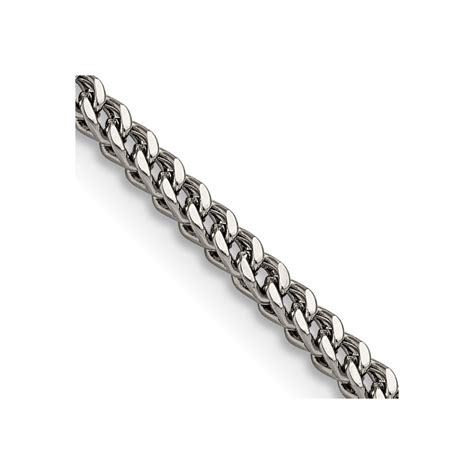 Stainless Steel Polished Mm In Franco Chain Unclaimed Diamonds