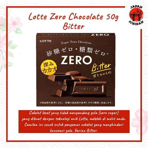 Jual Lotte Zero Chocolate G Sugar Free Chocolate Original Japan Di