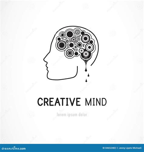 Creative Mind Business Vector Logo Template Concept Illustration