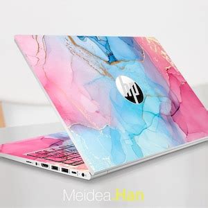 Hp Laptop Skin Skin For Hp Envy X Personalized Customizable Marble