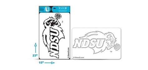 Ndsu Bison Stencil Multi Purpose Ndsoos 501 U Stencil A Stencil