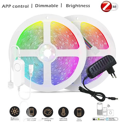 Zigbee Rgb Led Strip Leds M Dc V Led Lights Dimmer