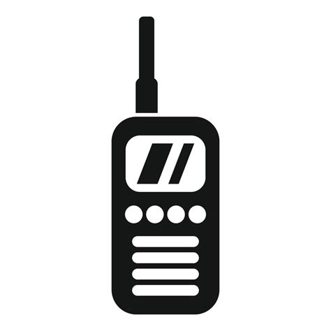 Communication Walkie Talkie Icon Simple Vector Online Chat