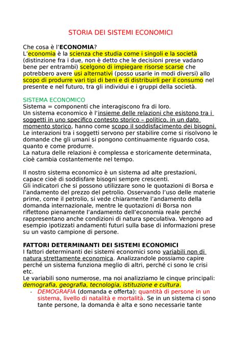 Storia Bonoldi STORIA DEI SISTEMI ECONOMICI Che cosa è l ECONOMIA