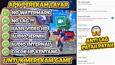 APLIKASI PEREKAM LAYAR HP TERBAIK 2023Ringan No Watermark Video