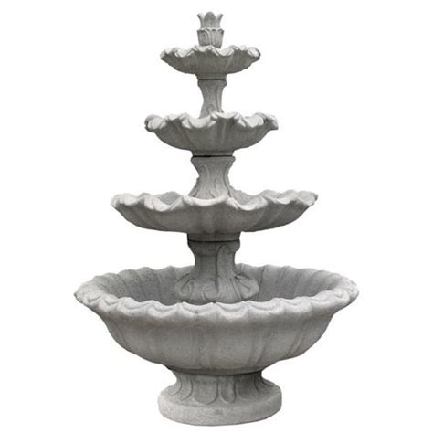 Xl Scroll Fountain Solid Rock Stone Works