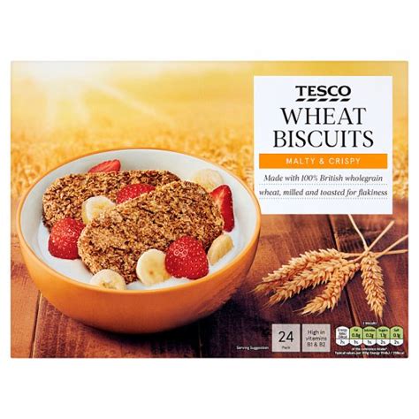 北 Calories in Tesco Wheat Biscuits Malty & Crispy