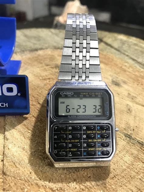 Casio Cs Mod Calculator Vintage Very Rare Watch Chronograph