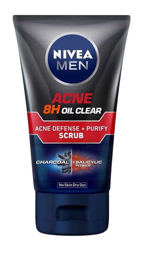 Nivea Men Acne Oil Clear Acne Defense Purify Scrub 100ml