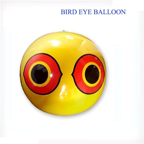 Yellow Bird Scare Eye Balloon Deterrent Repell Frighten Balloon Orchard