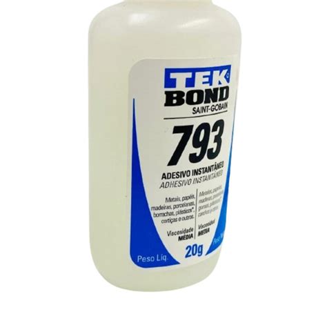 Adesivo TekBond 793 20g Adesivo Instantâneo TekBond Molduserv