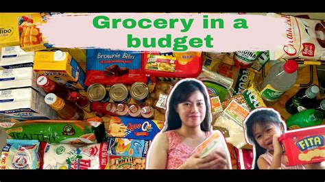 Grocery Haul In A Budget Sa Puregold Herras Fam Youtube