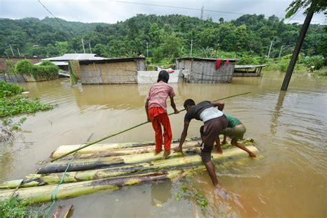 In Pictures Grim Flood Situation In Assam Affects 3 Million Floods