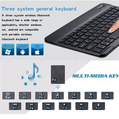 Mini Bluetooth Wireless Keyboard Ultra Slim Voor X Grandado