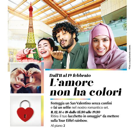 L AMORE NON HA COLORI Centro Commerciale Aura Valle Aurelia