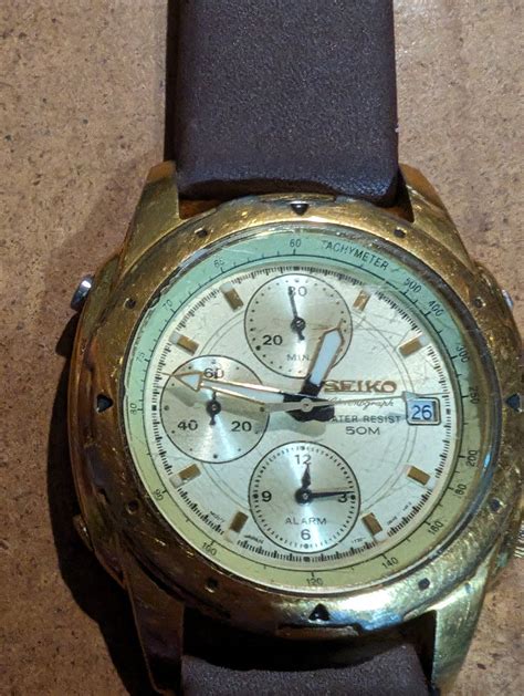 Vintage Seiko Chronograph Quartz Watch Keeps Excellent Time And Has New Battery I Cannot Get