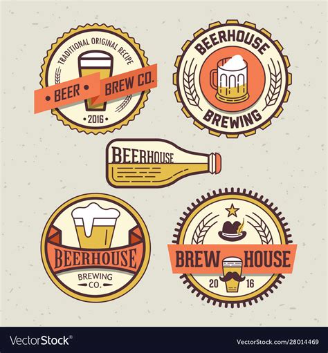 Beer Logo Design Template For Pub Bar Royalty Free Vector