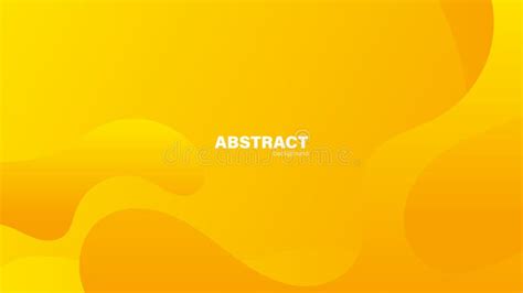 Abstract Yellow Background With Fluid Shapes Modern Conceptminimal