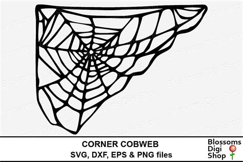 Corner Cobweb (106545) | Cut Files | Design Bundles