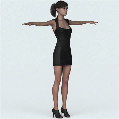 Young Sexy Girl 3d Character By 3darcmall 3docean