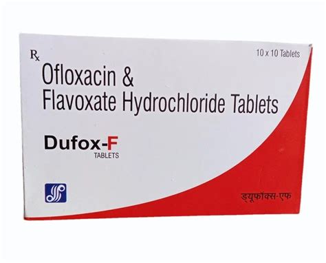 Ofloxacin And Flavoxate Hydrochloride Tablets 100 Mg At Rs 1780 00 Box