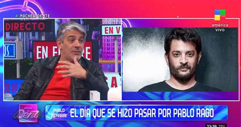 Pablo Echarri recordó cuando se hizo pasar por Pablo Rago en un boliche