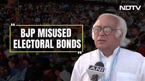 Electoral Bonds Case Congress Leader Jairam Ramesh Alleges Bjp