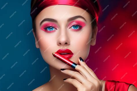 Premium AI Image | Beautiful woman makeup looks