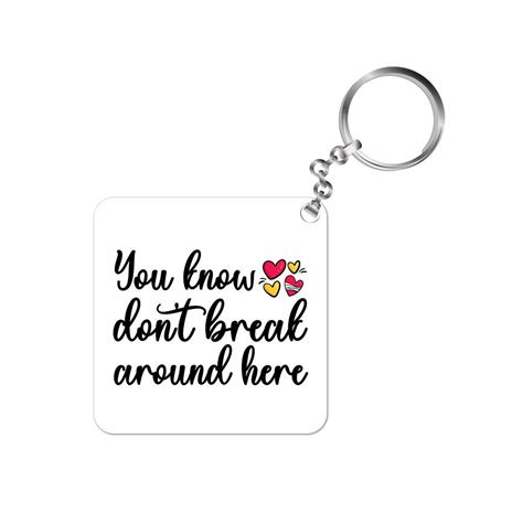 Ed Sheeran Keychain Hearts Dont Break Around Here At Rs 199 00