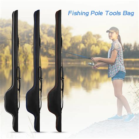 Fishing Pole Bag Portable Fishing Rod Case Folding Fishing Pole