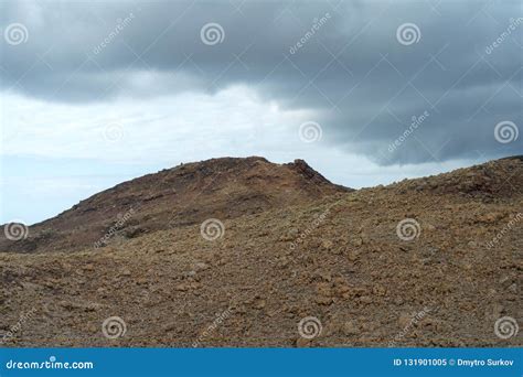 Lava Rock Formation Lanzarote Island Canary Islands Spain Stock