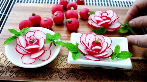 ItalyPaul - Art In Fruit & Vegetable Carving Lessons: Radish Rose ...