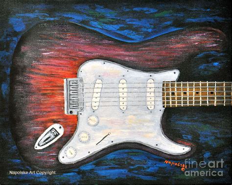 Electric Guitar Painting at PaintingValley.com | Explore collection of ...