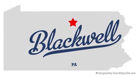 Map of Blackwell, PA, Pennsylvania